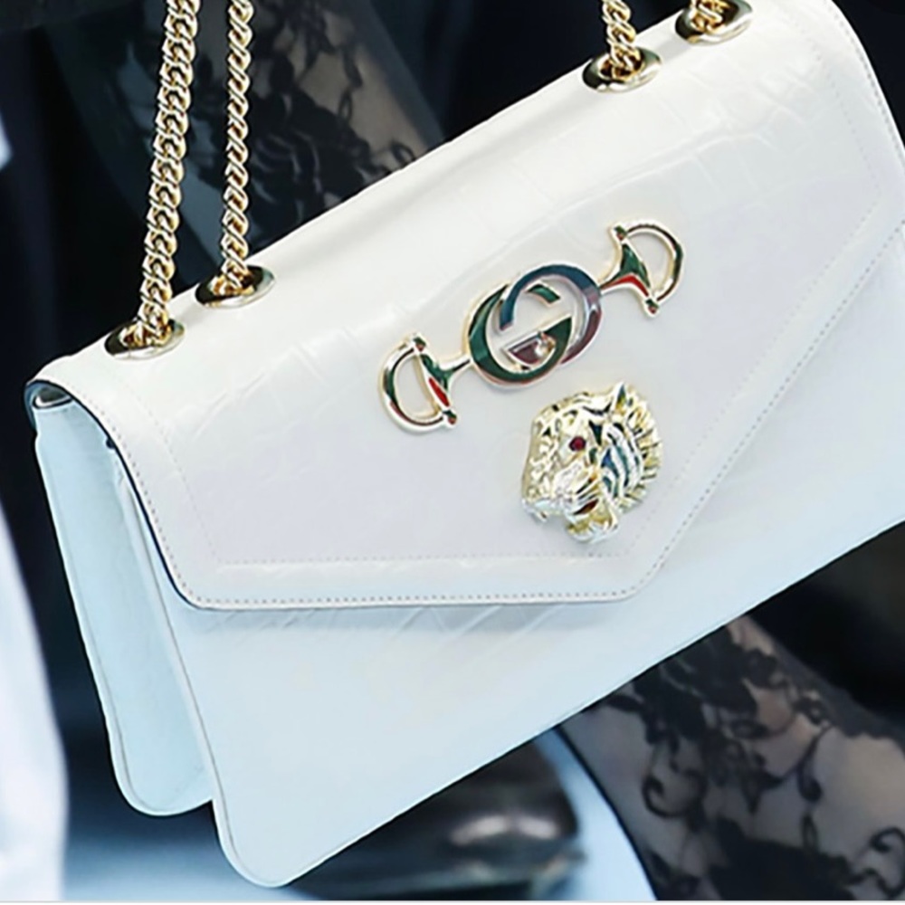 Gucci rajah bag medium white